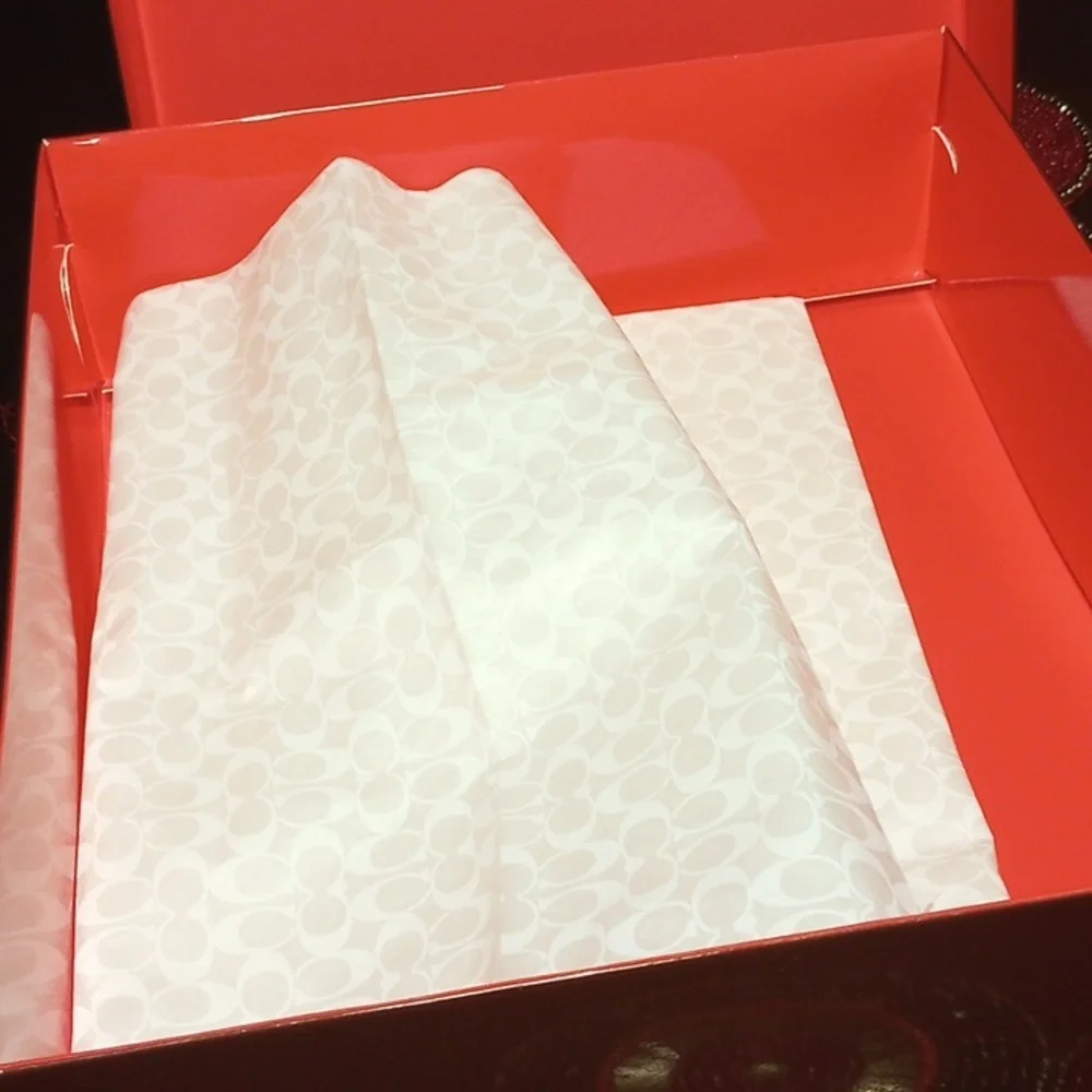 Vintage Coach Gift Box With Tissue